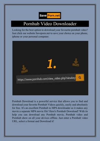 SavePorn: Best Free Pornhub Video Downloader.